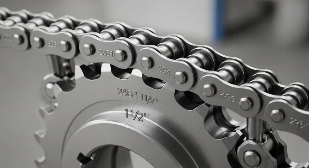 24B1 – 1 1/2″ Tek Sıralı Dişli Zincir