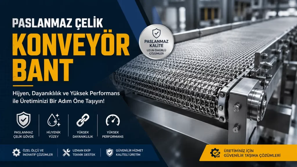 Paslanmaz Çelik Konveyör Bant – Paslanmaz Bant