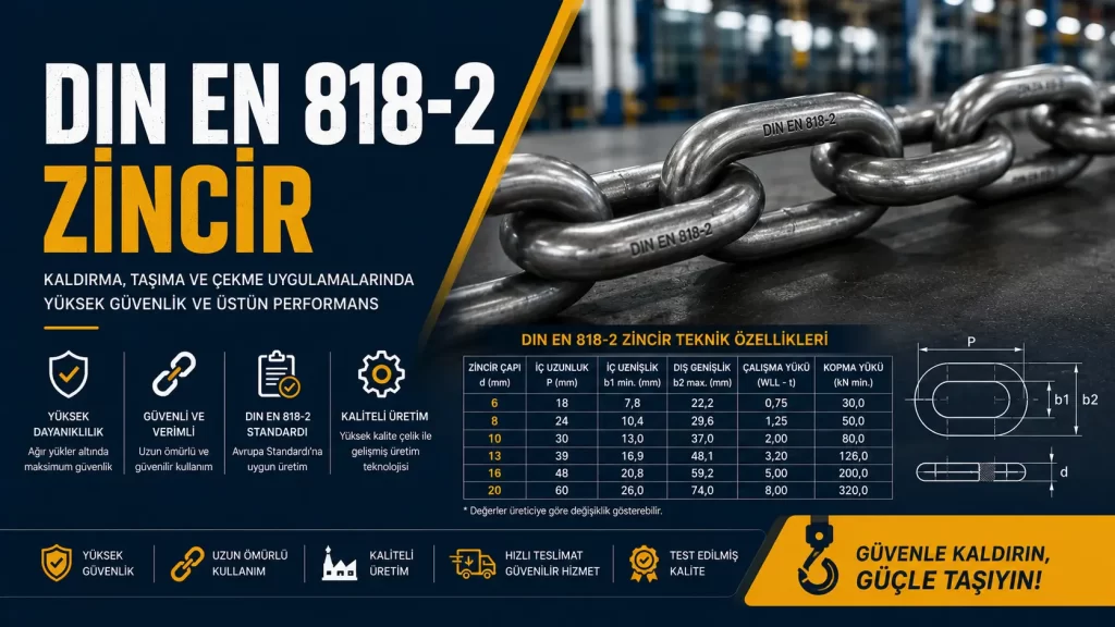 DIN EN 818-2 Zincir